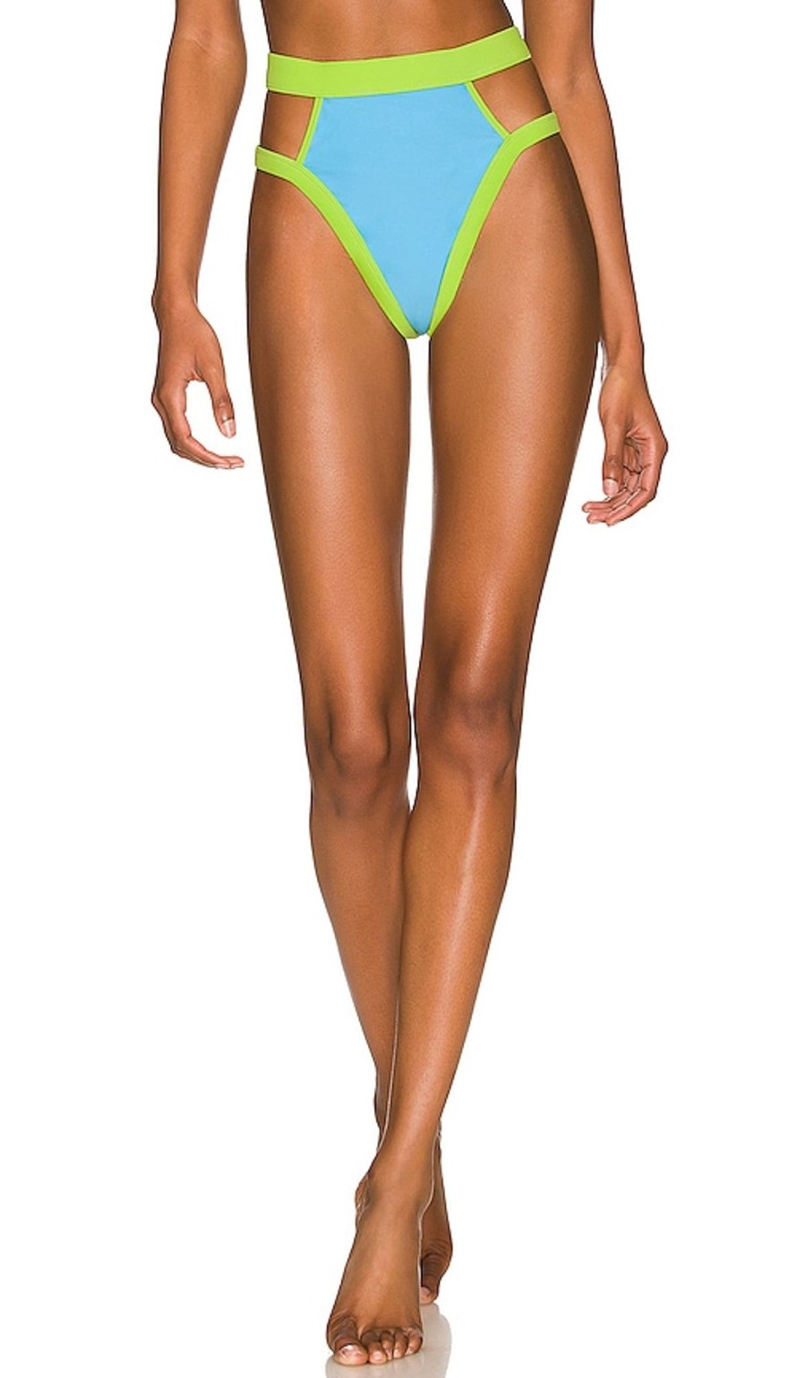 Clothes Lovers and Friends | Aiken High Waist Bottom Sky Blue & Lime