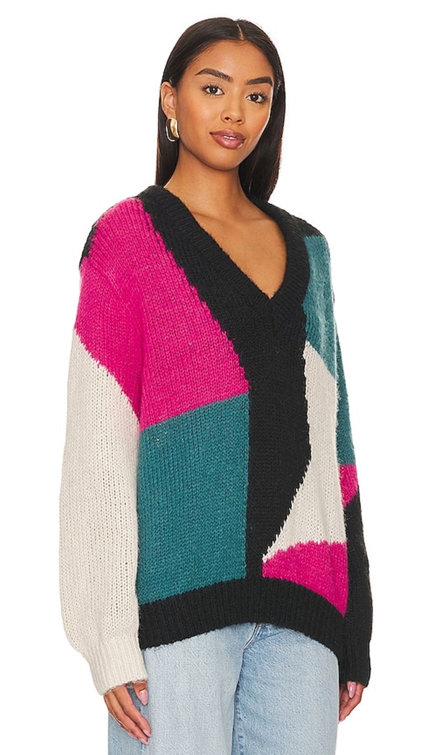 Clothes Lovers and Friends | Makana Pullover Red & Blue Multi