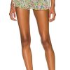 Clothes Lovers and Friends | Flutter Away Short Lime Hippy Floral