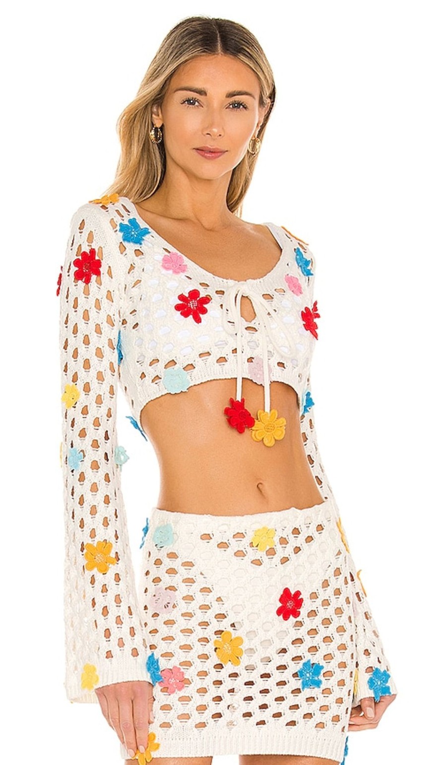 Clothes Lovers and Friends | Flower Power Top White