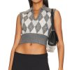 Clothes Lovers and Friends | Sara Polo Vest Light Grey Charcoal