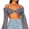 Clothes Lovers and Friends | Pearl Top Blue Floral Multi