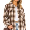 Clothes Lovers and Friends | Harlow Flannel Shacket Brown