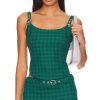 Clothes Lovers and Friends | X Rachel Hadley Corset Top Blue & Green