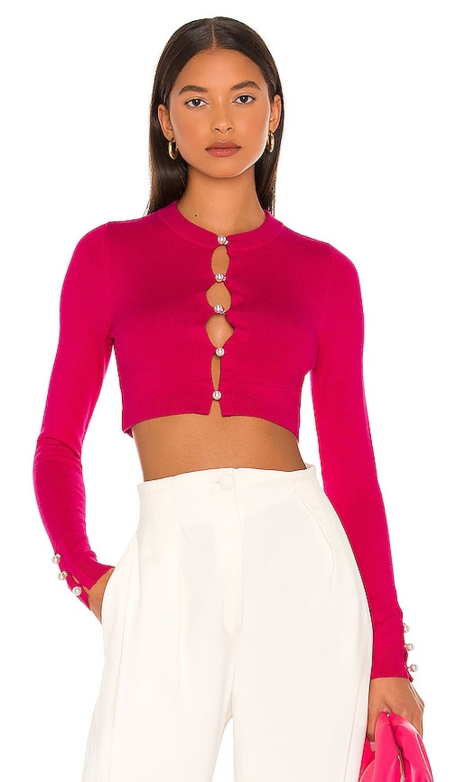 Clothes Lovers and Friends | Tara Micro Cardigan Hot Pink