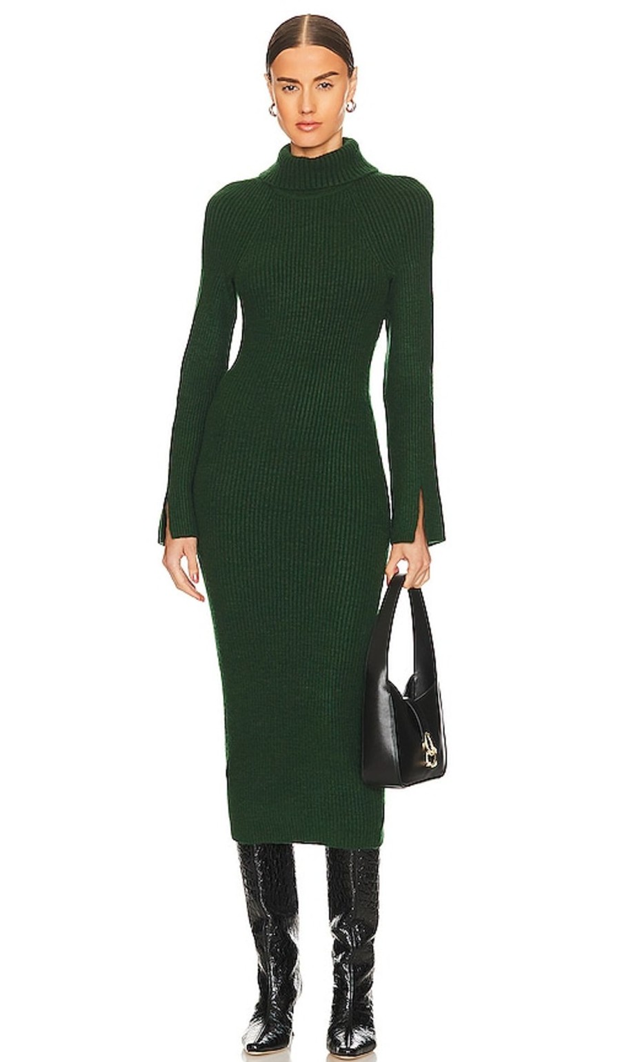 Clothes Lovers and Friends | Coralie Knit Dress Dark Green