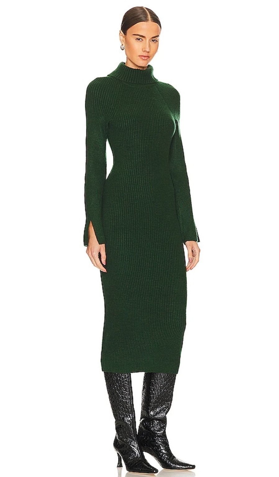 Clothes Lovers and Friends | Coralie Knit Dress Dark Green