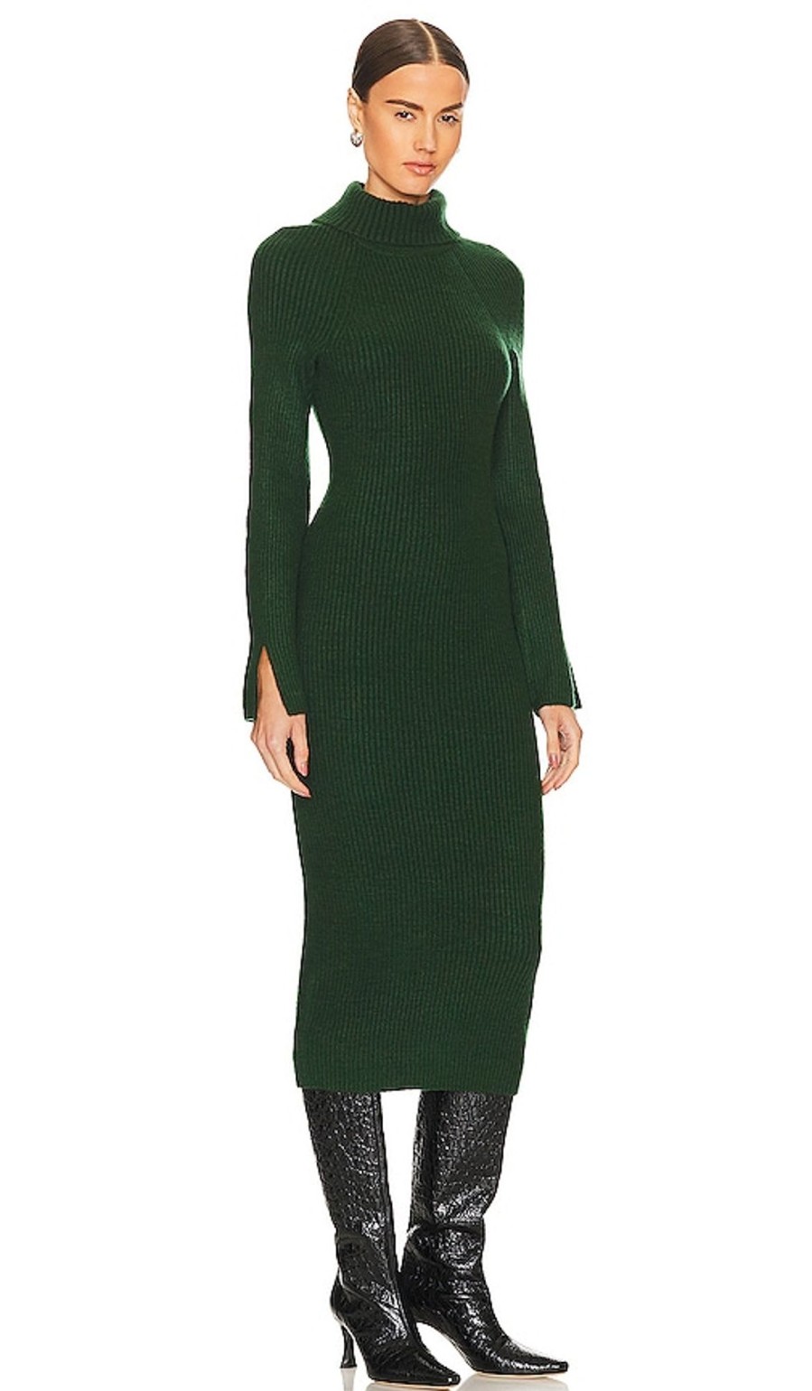 Clothes Lovers and Friends | Coralie Knit Dress Dark Green