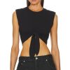 Clothes Lovers and Friends | Cybil Tie Front Top Black