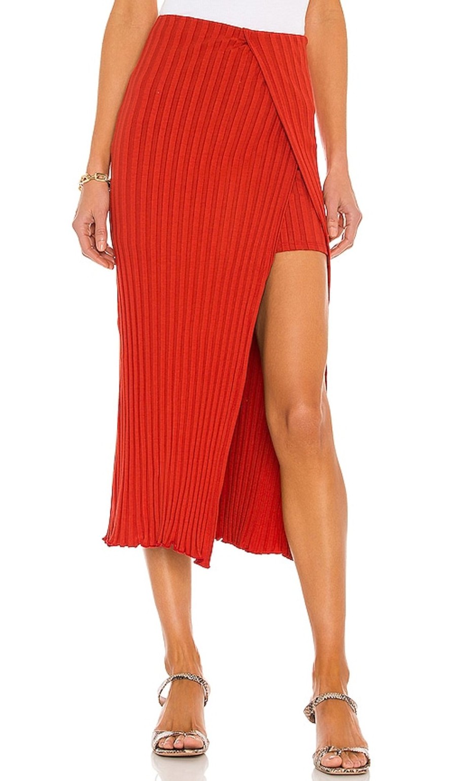 Clothes Lovers and Friends | Layered Midi Skirt Spice Red