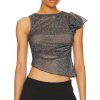 Clothes Lovers and Friends | Deidra Top Metallic Black