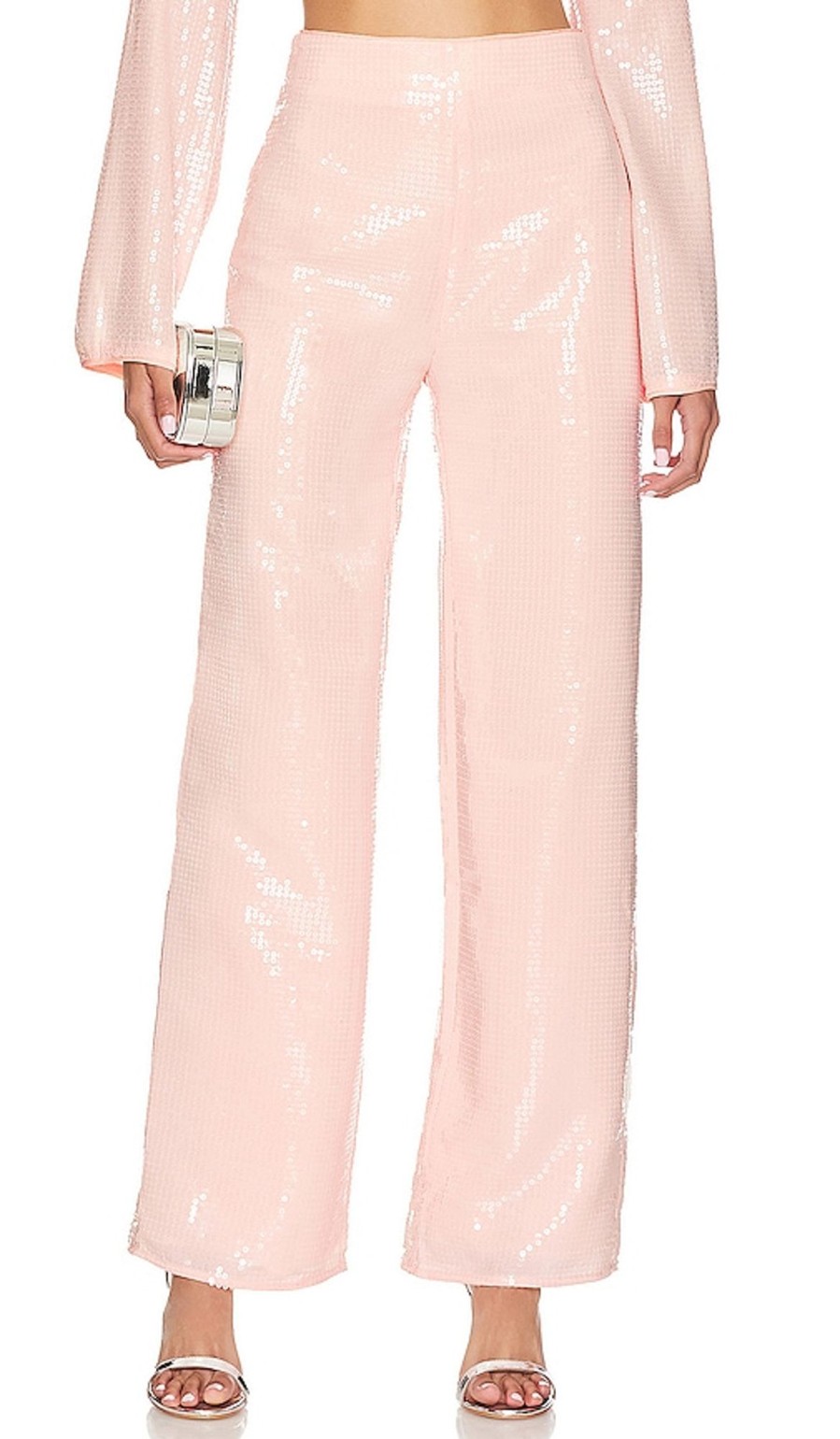 Clothes Lovers and Friends | Leighton Sequin Pant Champagne Pink