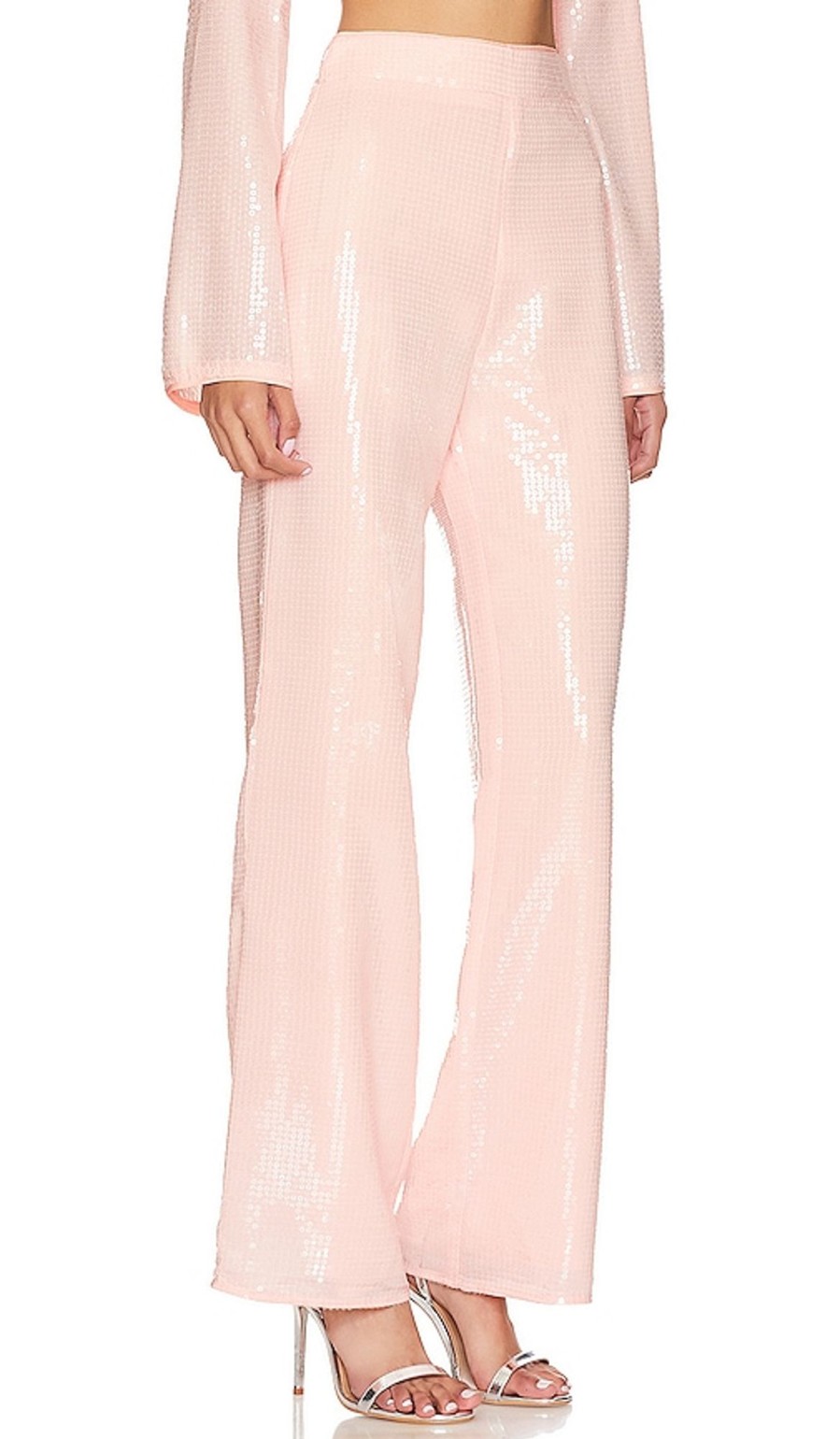 Clothes Lovers and Friends | Leighton Sequin Pant Champagne Pink