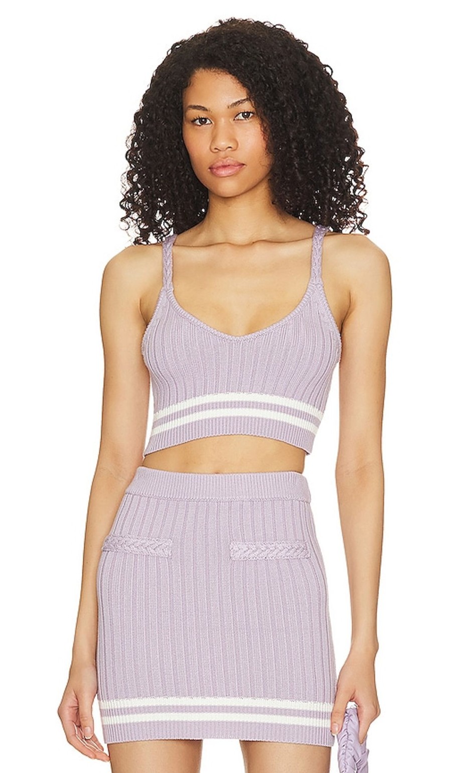 Clothes Lovers and Friends | Alize Cropped Knit Tank Purple