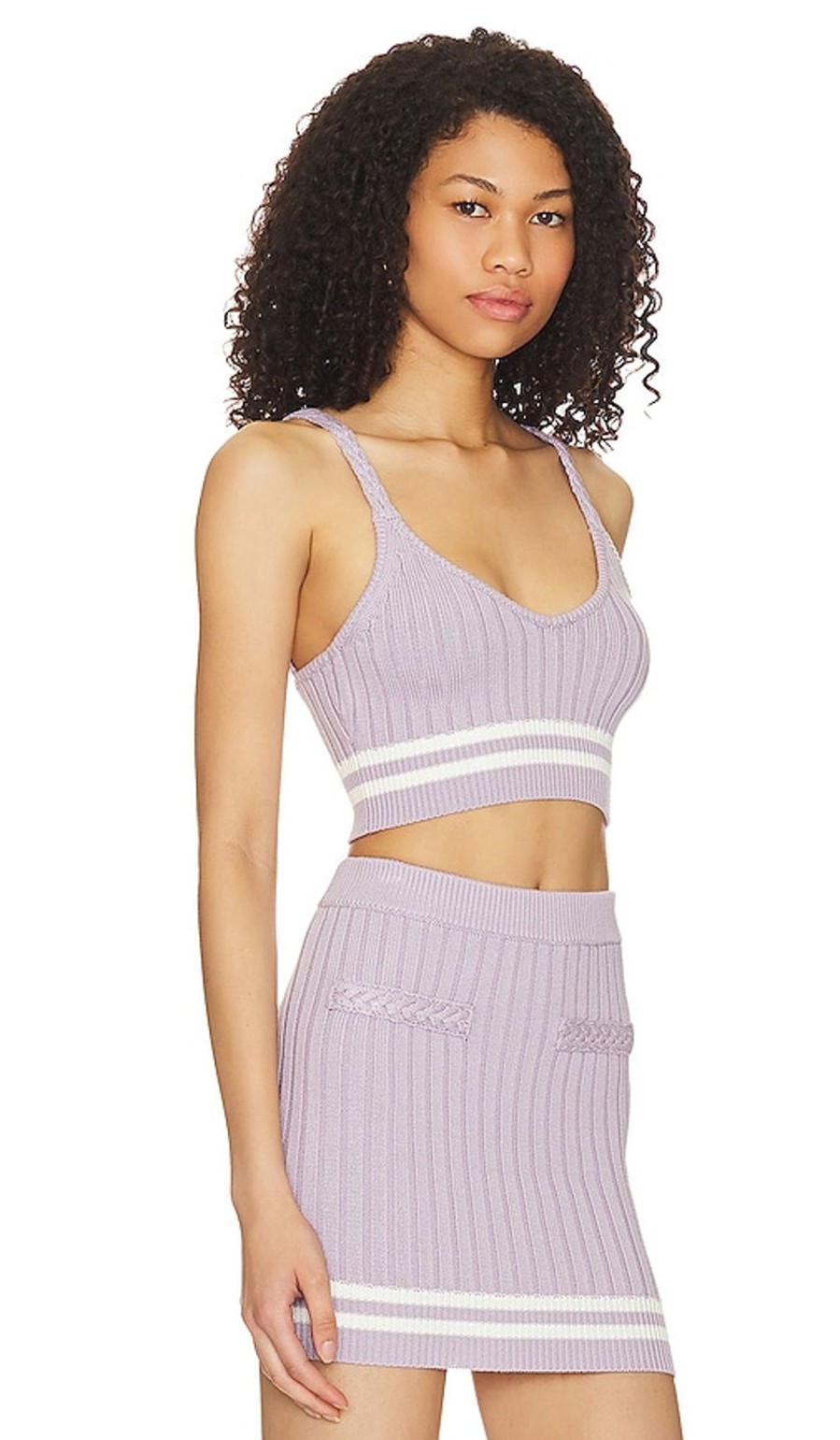 Clothes Lovers and Friends | Alize Cropped Knit Tank Purple