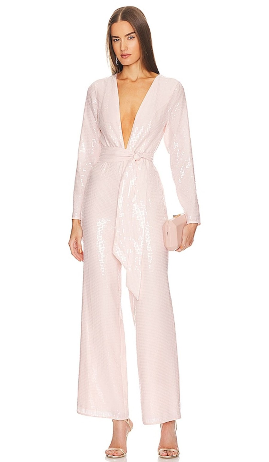 Clothes Lovers and Friends | Leighton Jumpsuit Champagne Pink