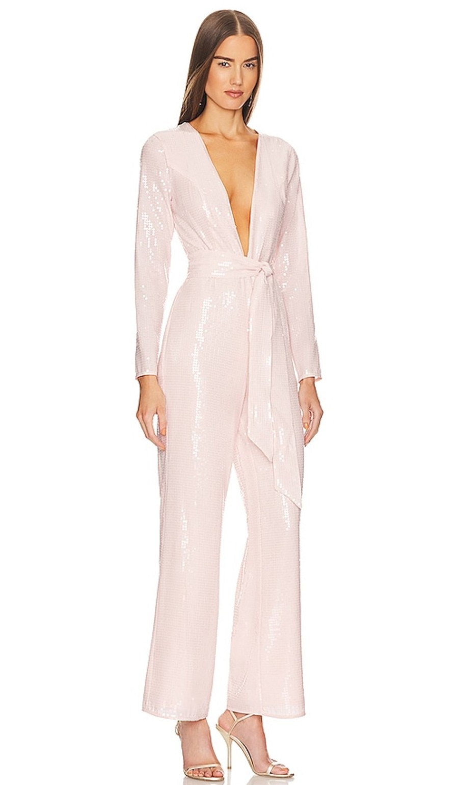 Clothes Lovers and Friends | Leighton Jumpsuit Champagne Pink