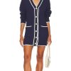 Clothes Lovers and Friends | Julienne Cable Knit Dress Navy & Ivory