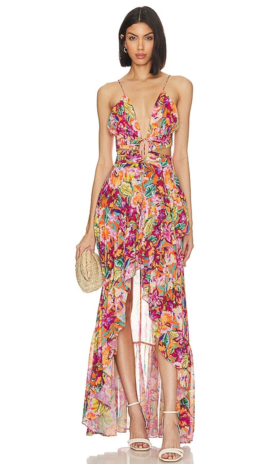 Clothes Lovers and Friends | X Jetset Christina Fabi Gown Orange Multi