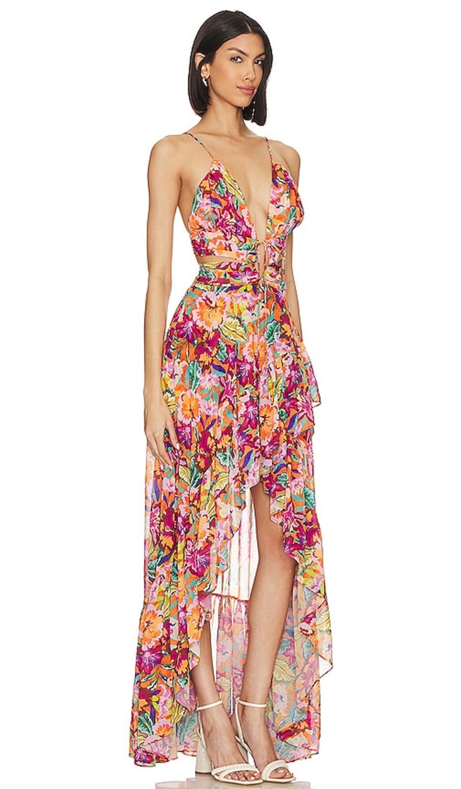 Clothes Lovers and Friends | X Jetset Christina Fabi Gown Orange Multi