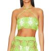 Clothes Lovers and Friends | Tia Crochet Crop Top Bright Green