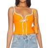 Clothes Lovers and Friends | Maddison Top Orange & White