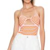 Clothes Lovers and Friends | Talia Knit Halter Top Orange Multi