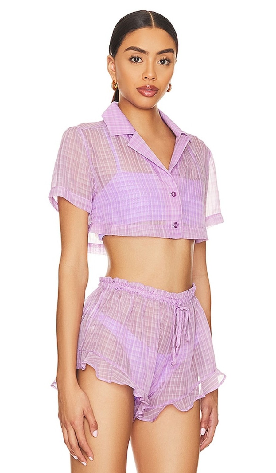 Clothes Lovers and Friends | Daydreamer Crop Top Lilac