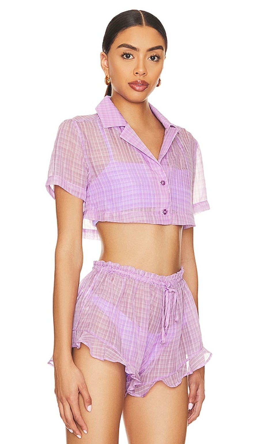 Clothes Lovers and Friends | Daydreamer Crop Top Lilac