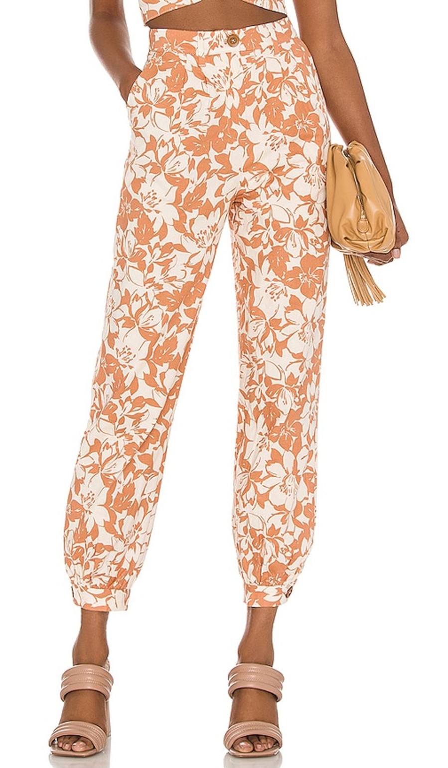 Clothes Lovers and Friends | Kacey Pant Caramel Brown Floral