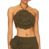 Clothes Lovers and Friends | Zora Crop Top Olive Green