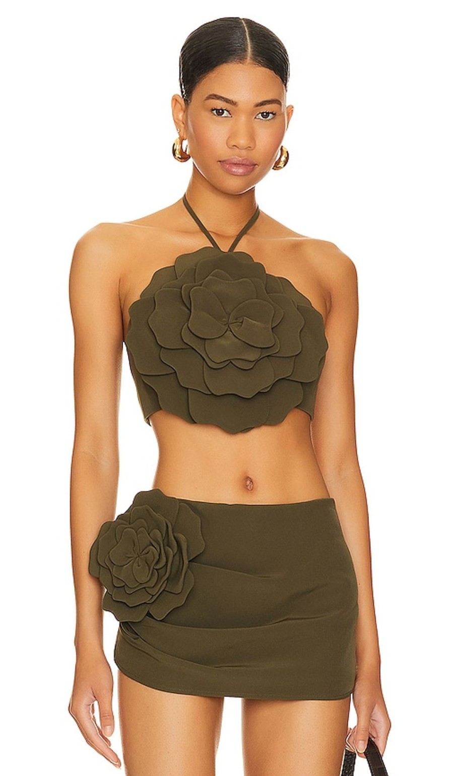 Clothes Lovers and Friends | Zora Crop Top Olive Green