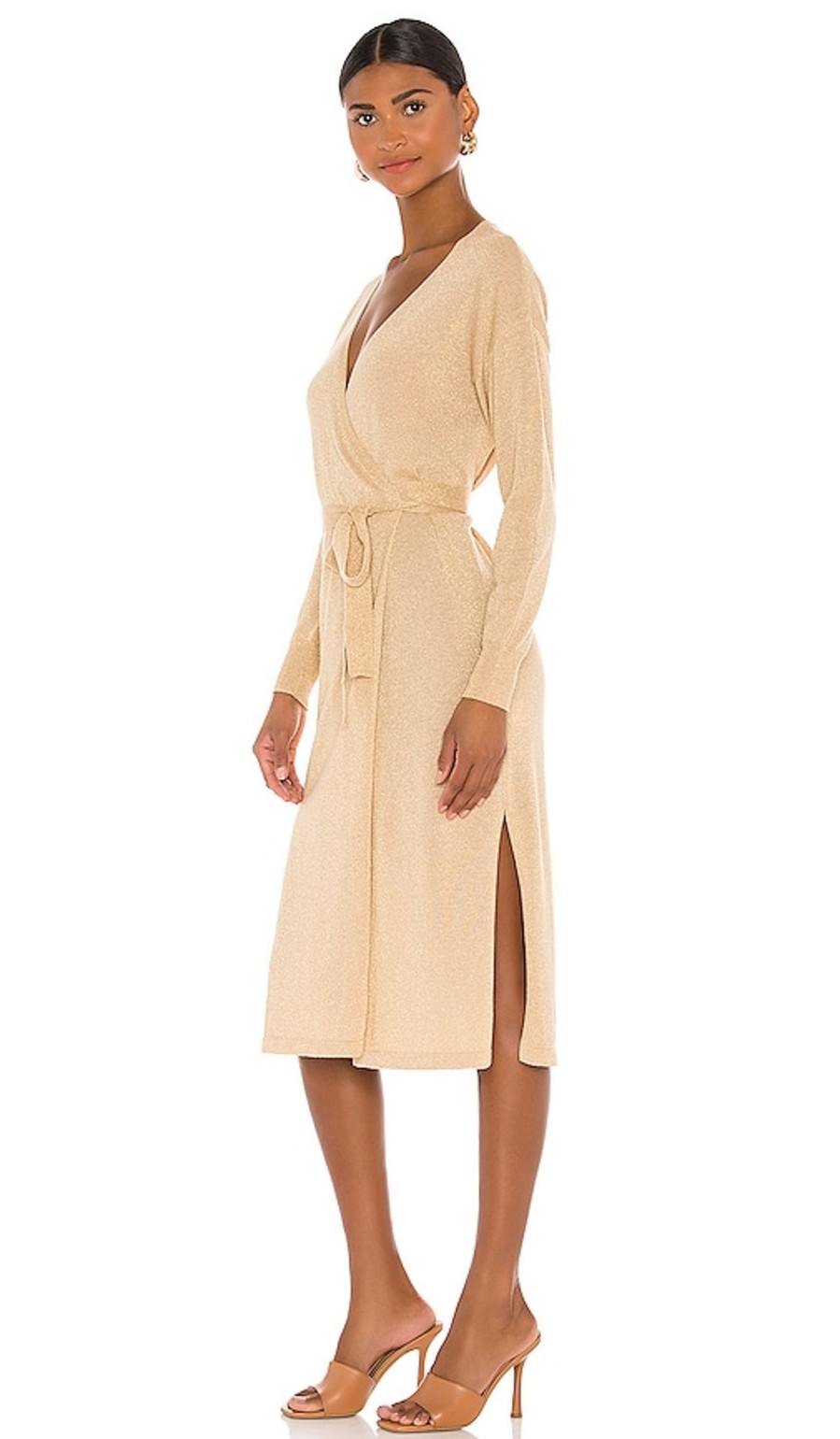 Clothes Lovers and Friends | Azita Wrap Dress Gold