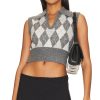 Clothes Lovers and Friends | Sara Polo Vest Light Grey Charcoal