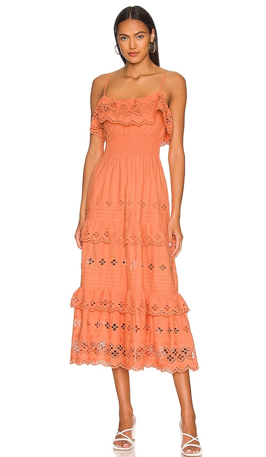 Clothes Lovers and Friends | Dallas Midi Dress Peach