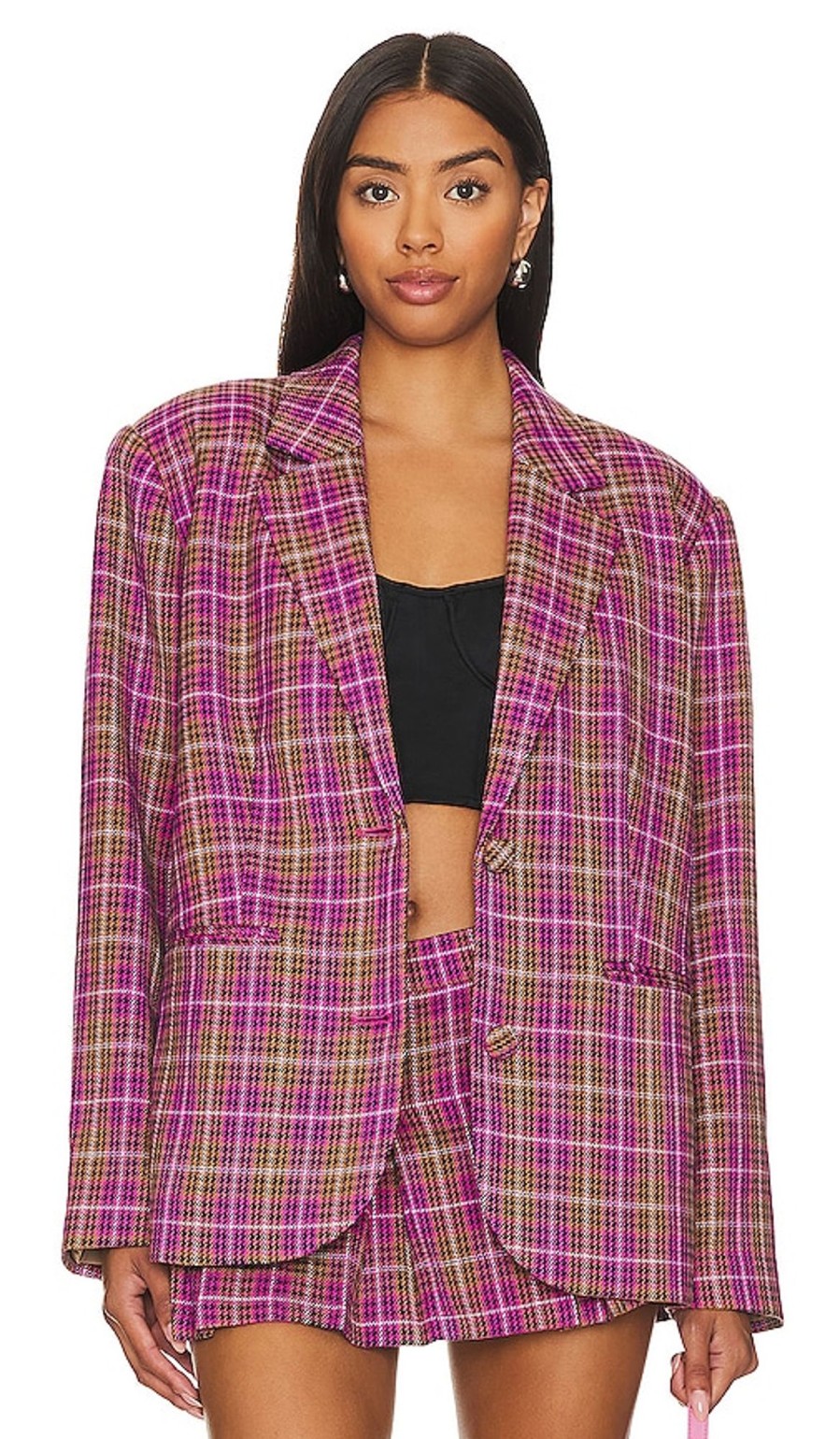 Clothes Lovers and Friends | Heather Blazer Houndstooth Multi