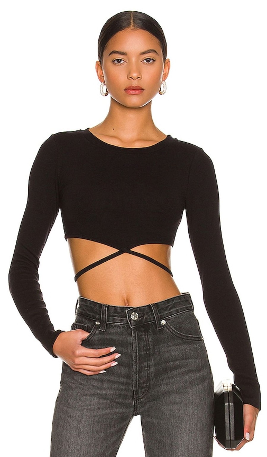 Clothes Lovers and Friends | Waist Tie Tee Black