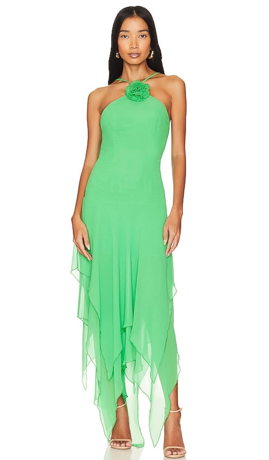 Clothes Lovers and Friends | Shelby Asymmetric Dress Green