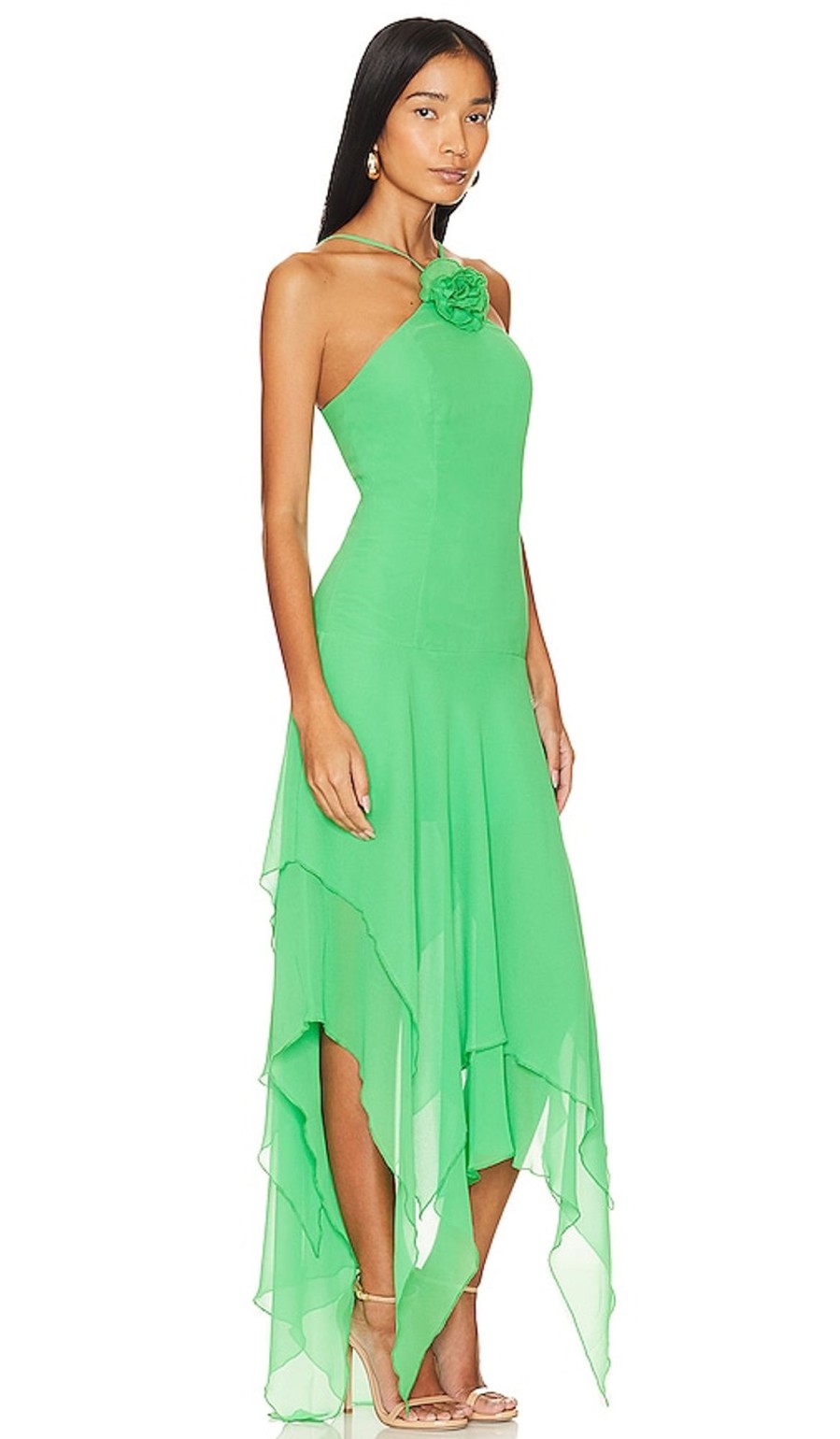 Clothes Lovers and Friends | Shelby Asymmetric Dress Green