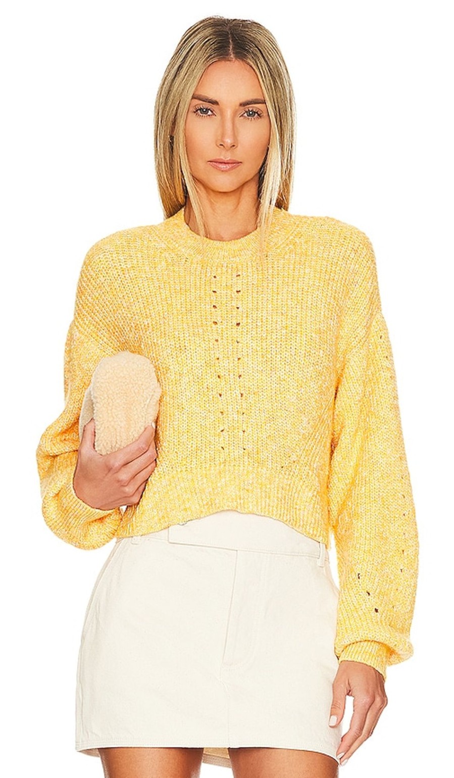 Clothes Lovers and Friends | Lovers + Friends Ariella Cropped Pullover Yellow Multi