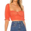 Clothes Lovers and Friends | Penny Top Coral Red