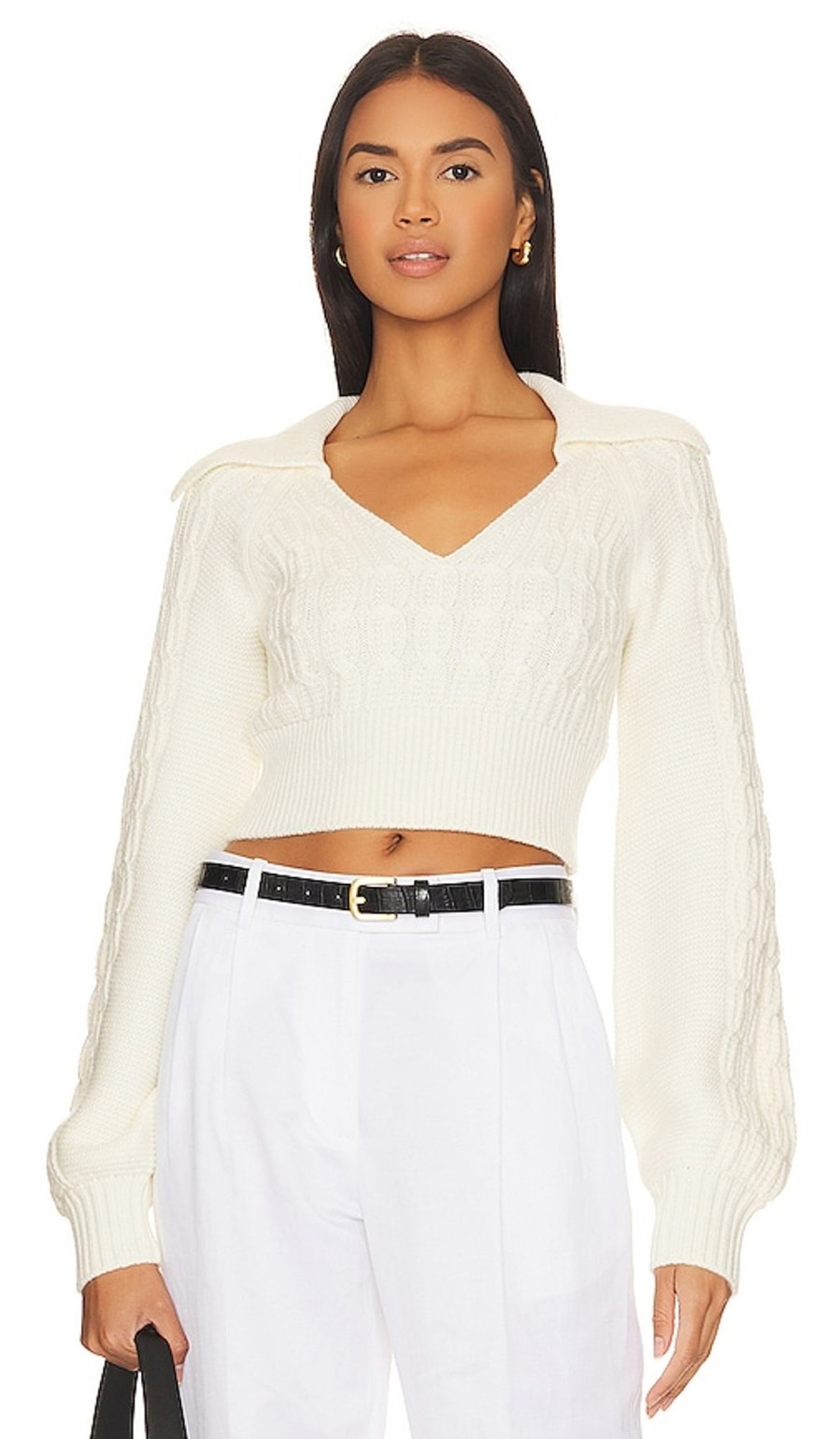 Clothes Lovers and Friends | Mel Cable Knit Sweater Ivory