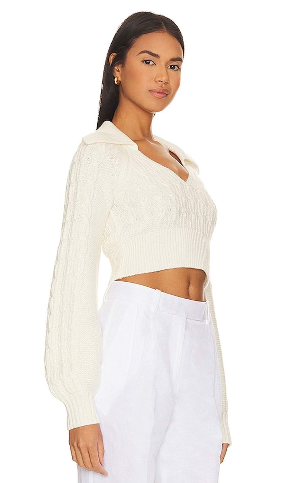 Clothes Lovers and Friends | Mel Cable Knit Sweater Ivory