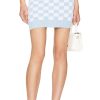 Clothes Lovers and Friends | Eliada Checkered Mini Skirt Blue & White