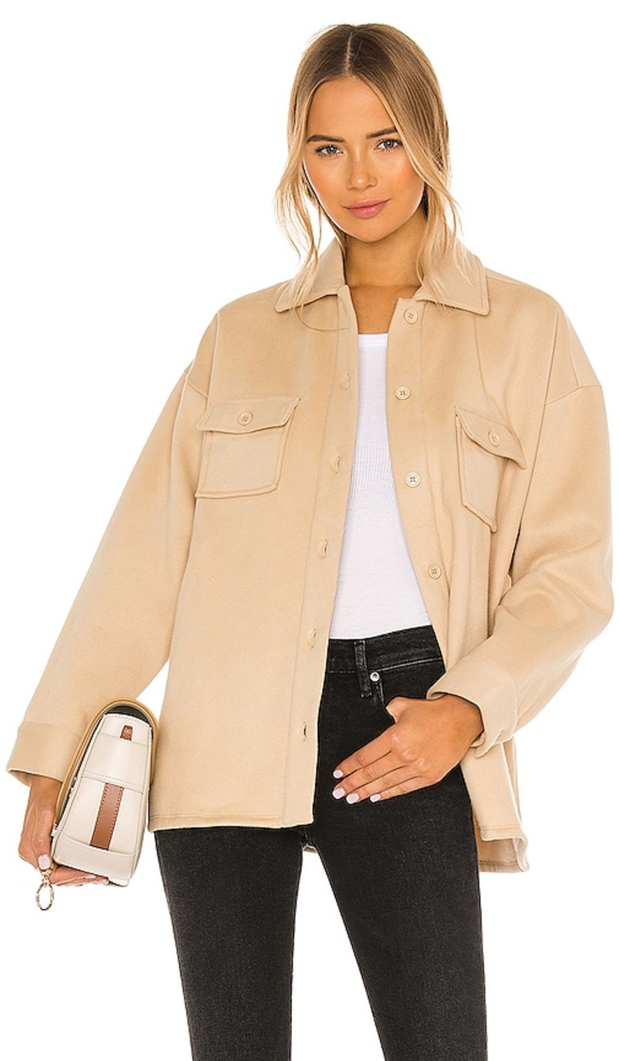 Clothes Lovers and Friends | Belted Utility Fleece Jacket Light Beige