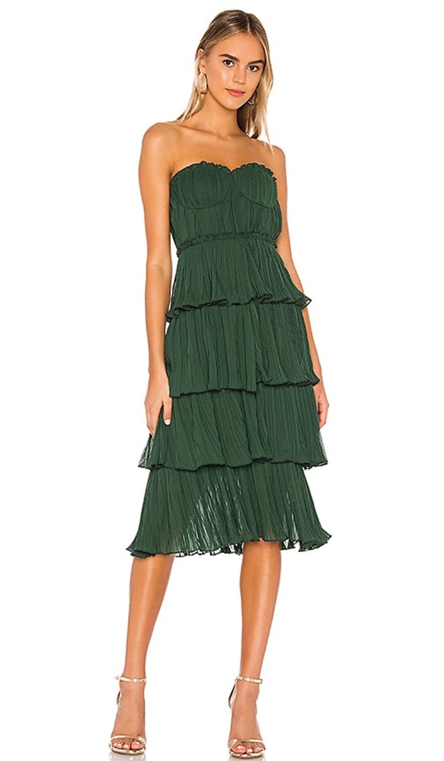 Clothes Lovers and Friends | Alex Midi Dress Emerald Green