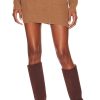 Clothes Lovers and Friends | Estella Embellished Mini Skirt Chestnut