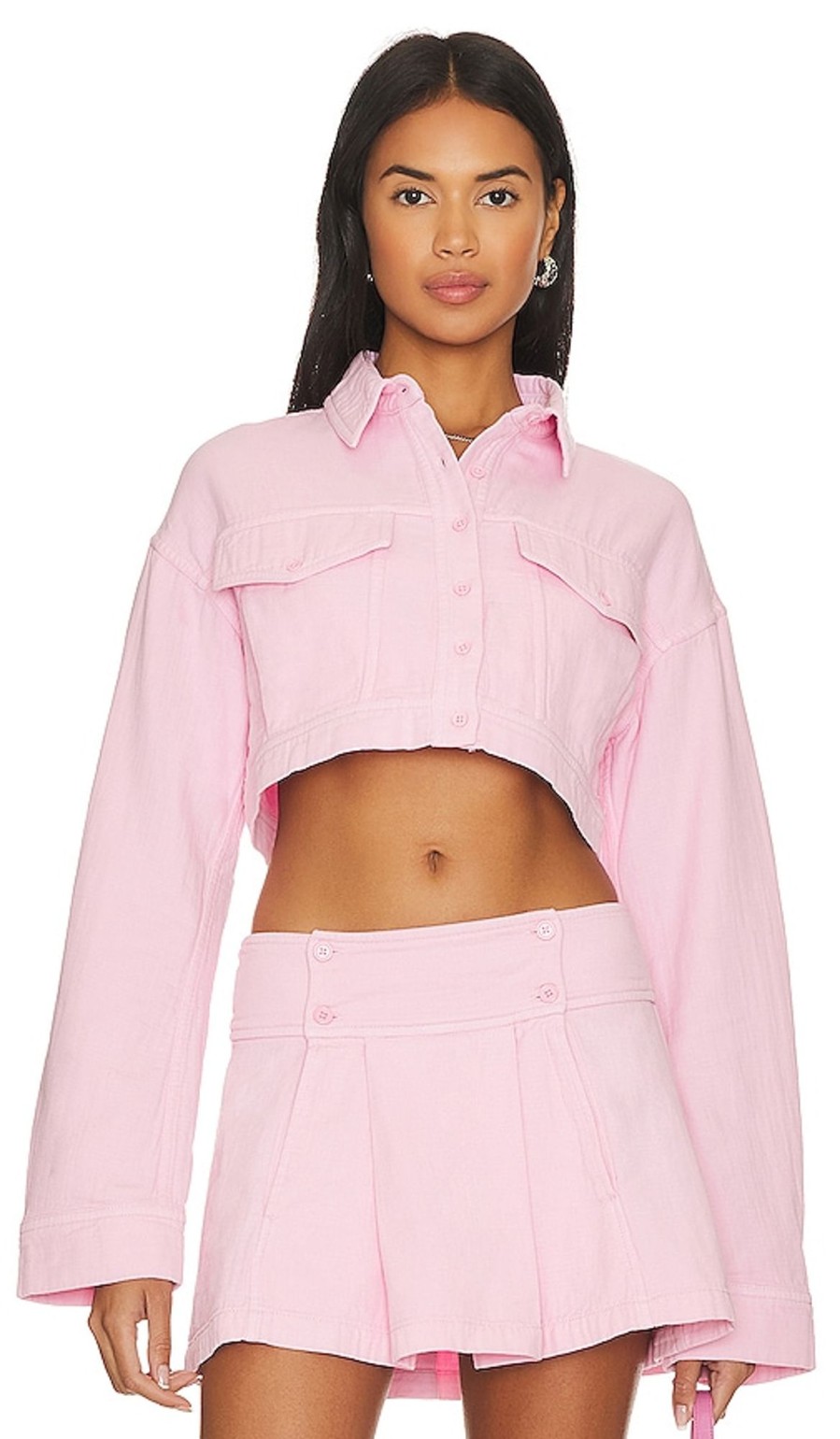 Clothes Lovers and Friends | Sean Cropped Jacket Candy Pink