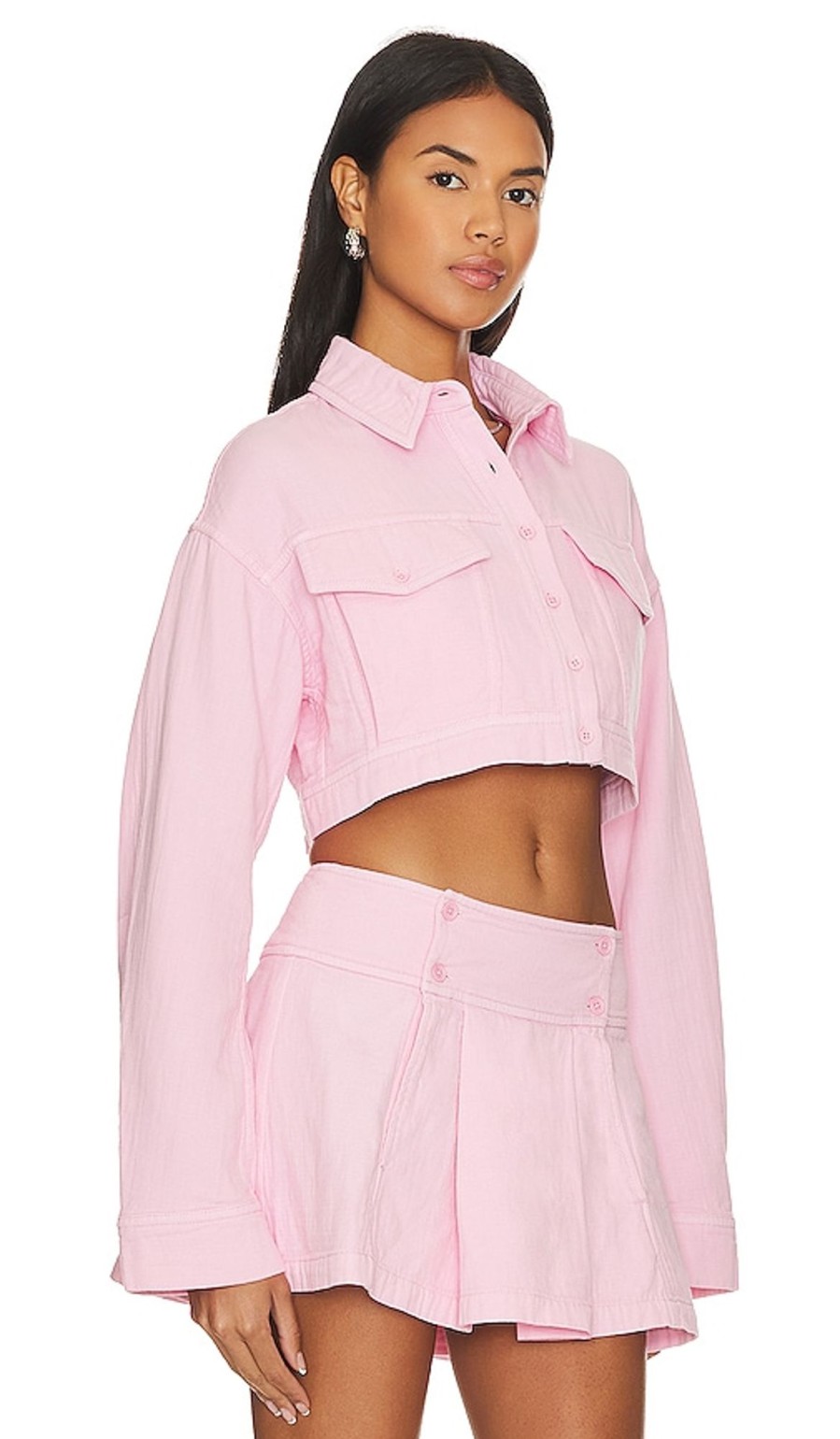 Clothes Lovers and Friends | Sean Cropped Jacket Candy Pink