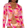 Clothes Lovers and Friends | Feelin Groovy Shirt Fuschia Geo